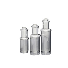 15ml 30ml 50ml In Stock Ready to Ship Empty Silver Serum Bottle Acrylic Dropper Bottle for Skin Care Packaging